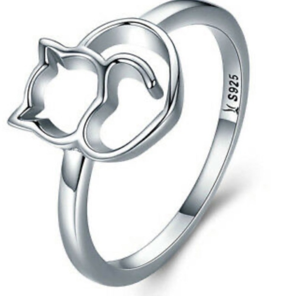 NEW 925 Sterling silver Cat 🐱 Ring - Picture 4 of 4